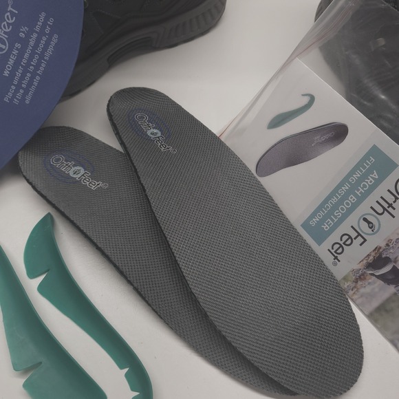 OrthoFeet Women's Dakota Water proof Blue Ankle Hiking Boot Size 9.5 Wide - Picture 12 of 12